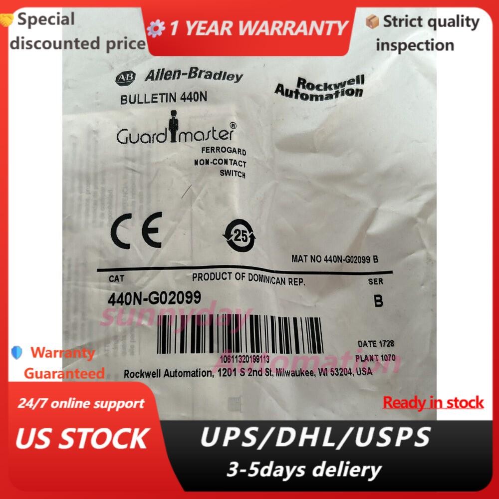 440N-G02099 ALLEN BRADLEY FERROGARD FRS21 RED PLASTIC SWITCH 24VDC US Free Tax