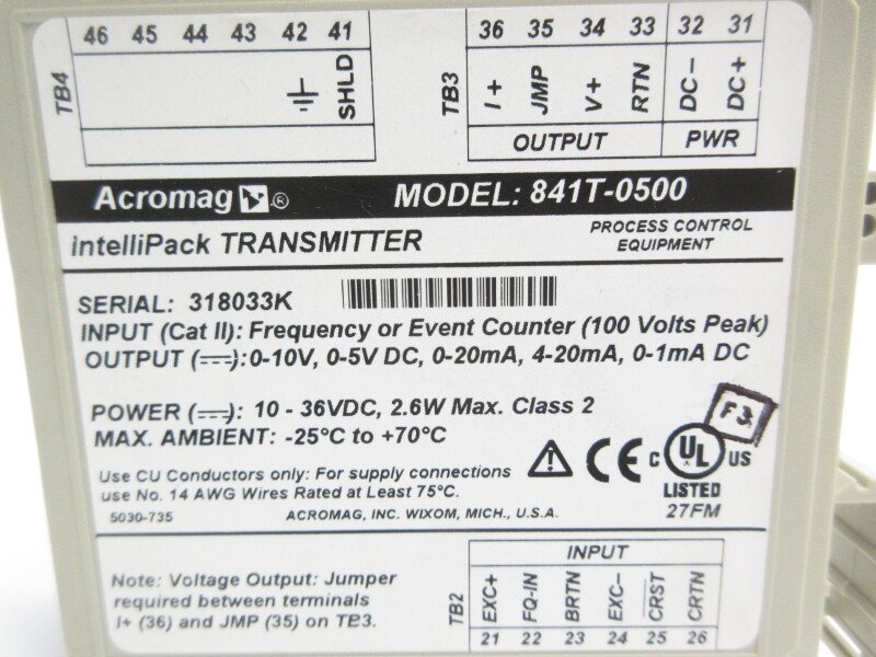 ACROMAG 841T-0500 100V NSNP