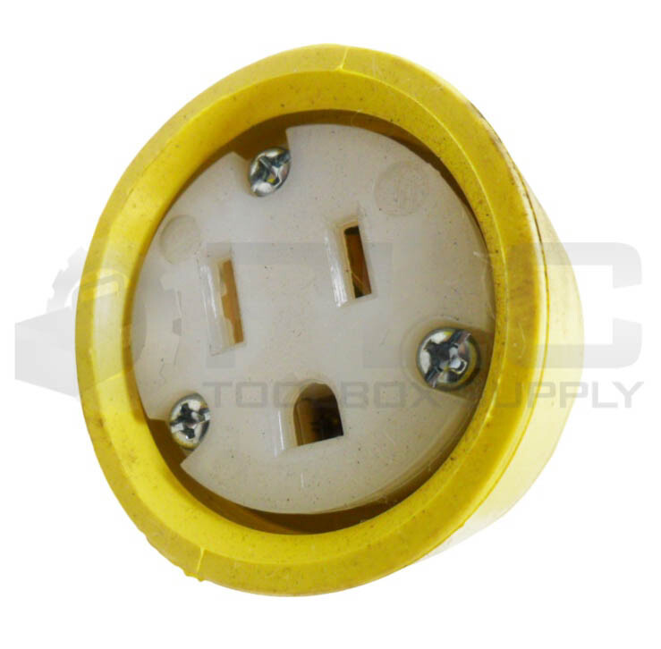 NEW HUBBELL HBL15W47 CONNECTOR BODY WATERTIGHT 15A 125VAC 2 POLE *READ*