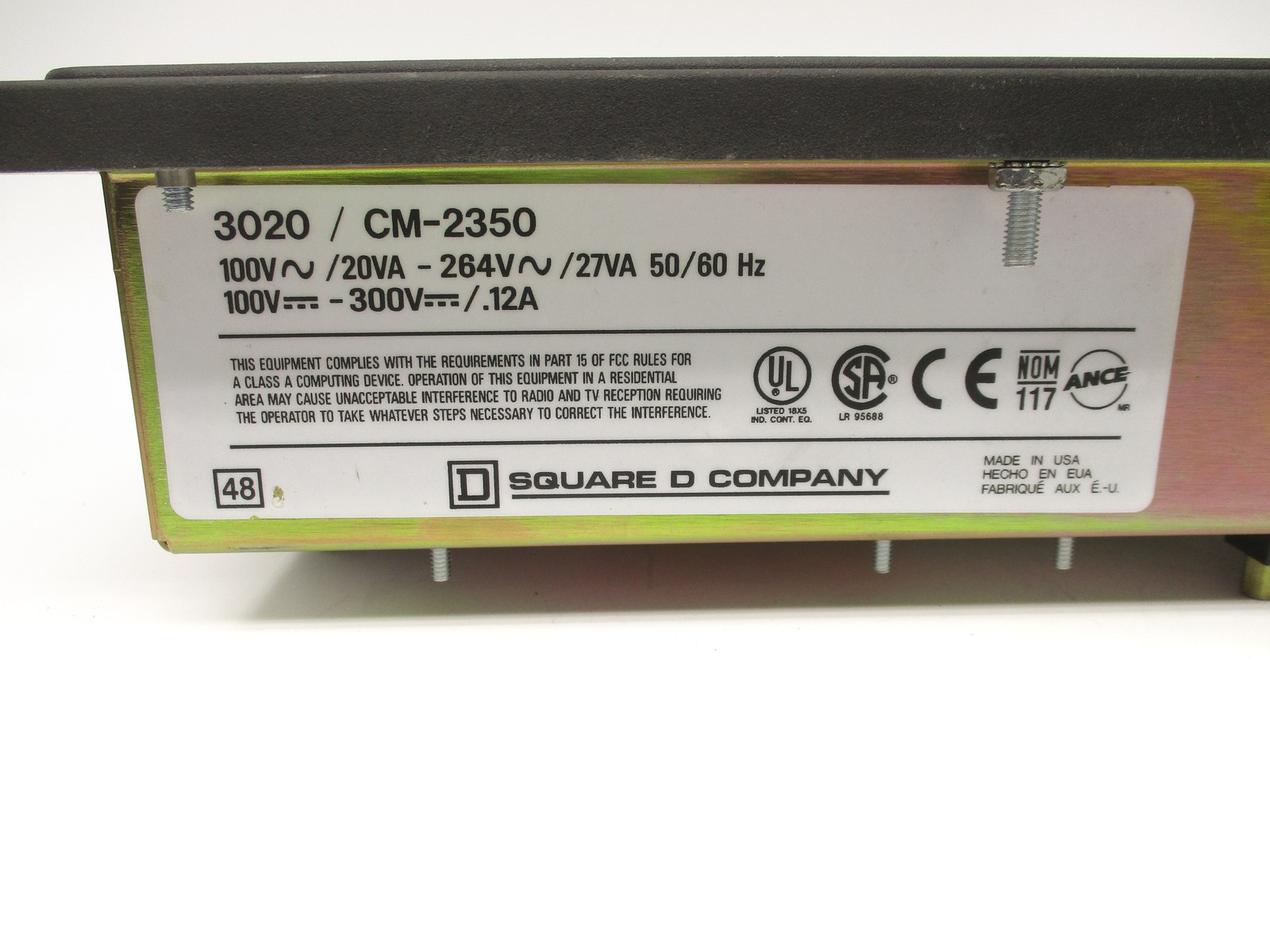SQUARE D 3020/CM-2350 NSNP
