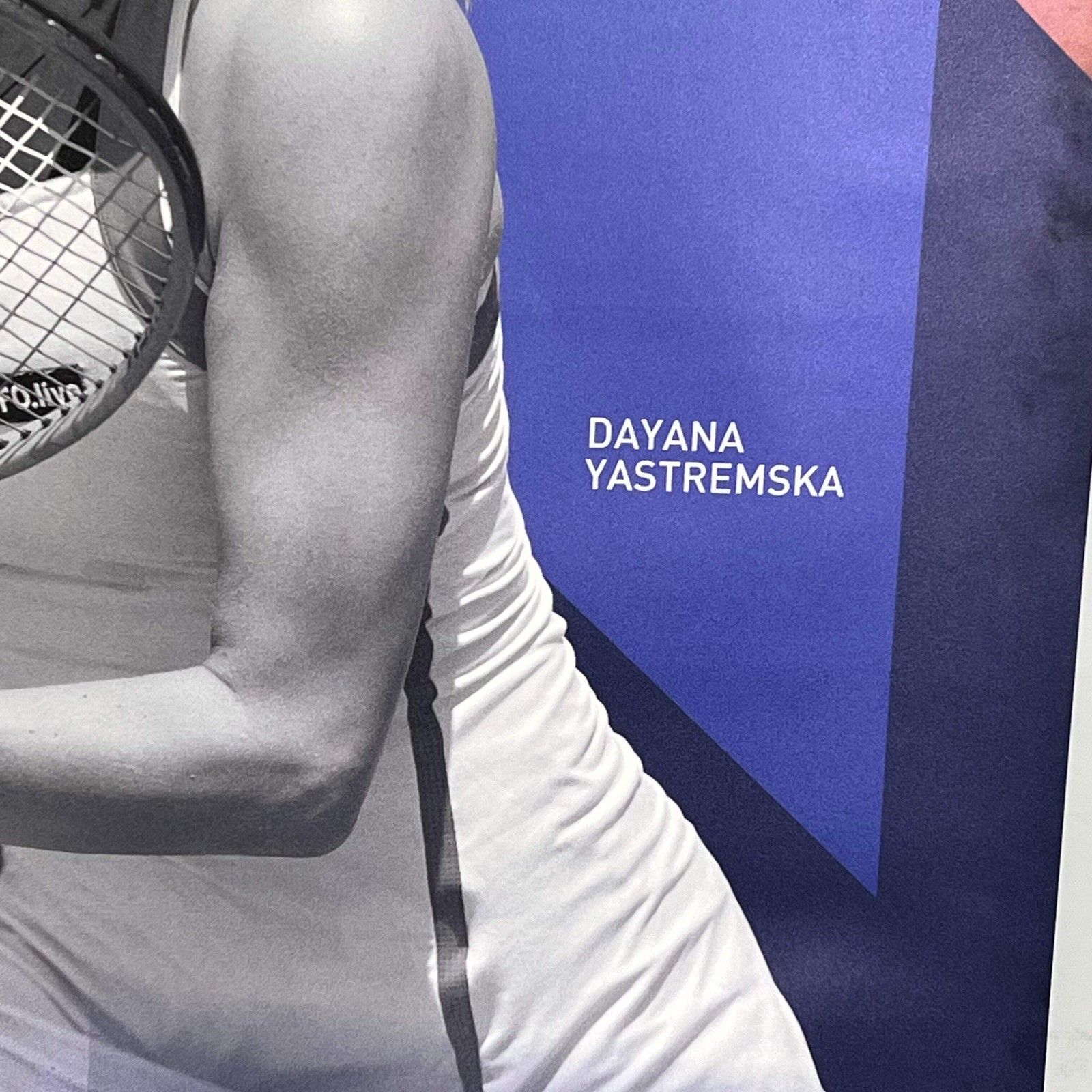 YONEX Hangable Percept Long Vinyl Banner Tiafoe & Yastremska 24″w x 6′