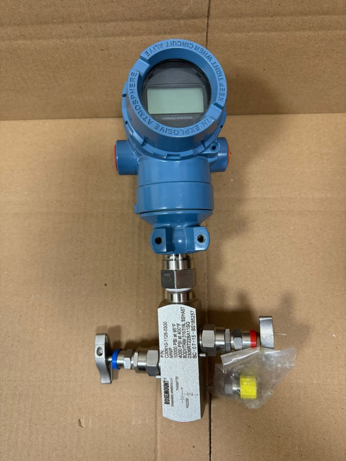 Rosemount / Pressure Transmitter / 2051TG4A2B31AS5B4E5M5D4Q4 / 4000PSI-276BAR