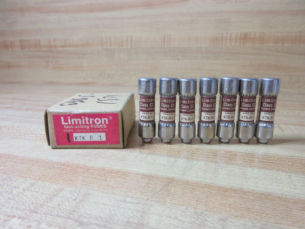 Buss KTK-R-1 Bussmann Fuse Cross Ref 4XC19 (Pack of 7)