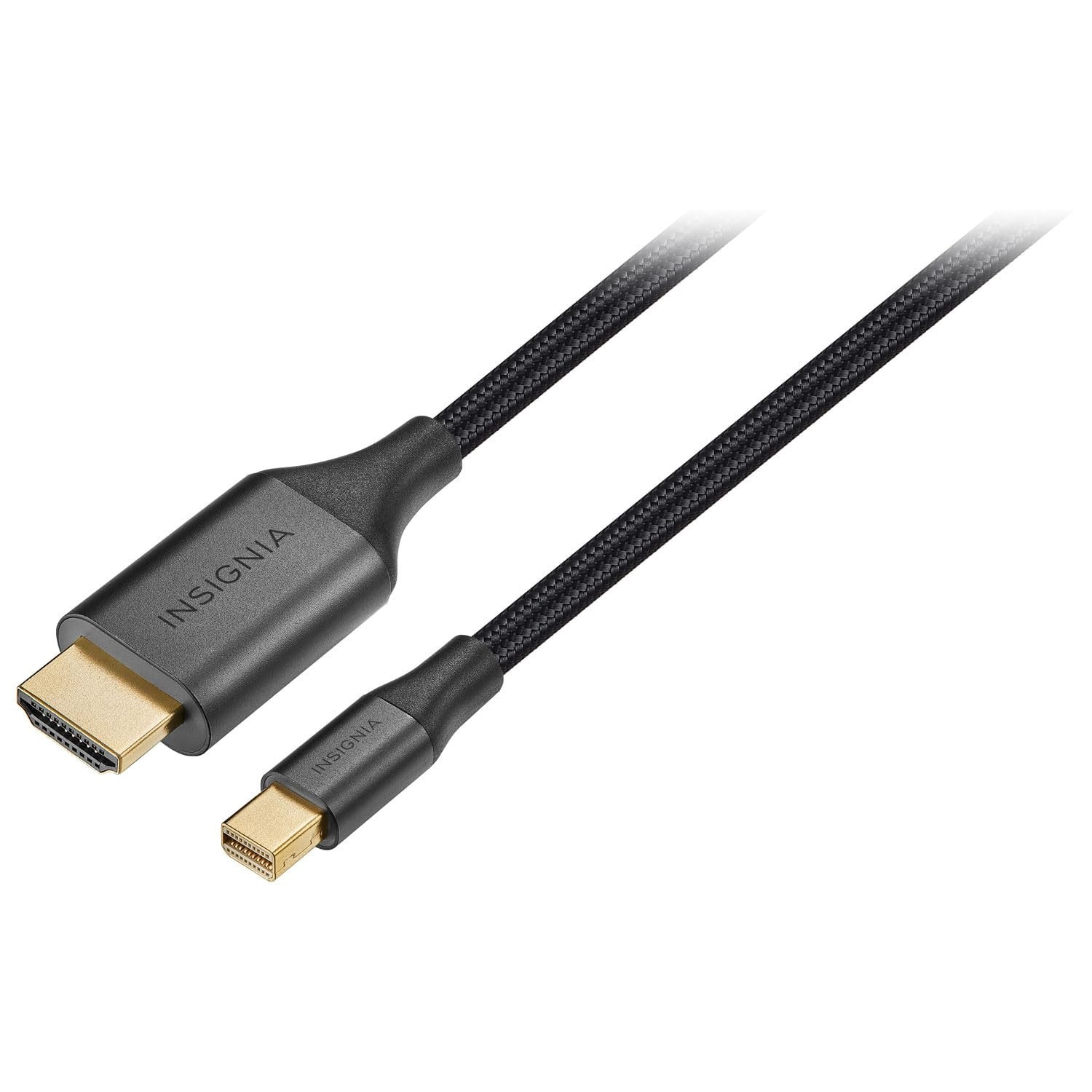 Insignia – 6′ Mini DisplayPort-to-HDMI Cable – Black 6 ft