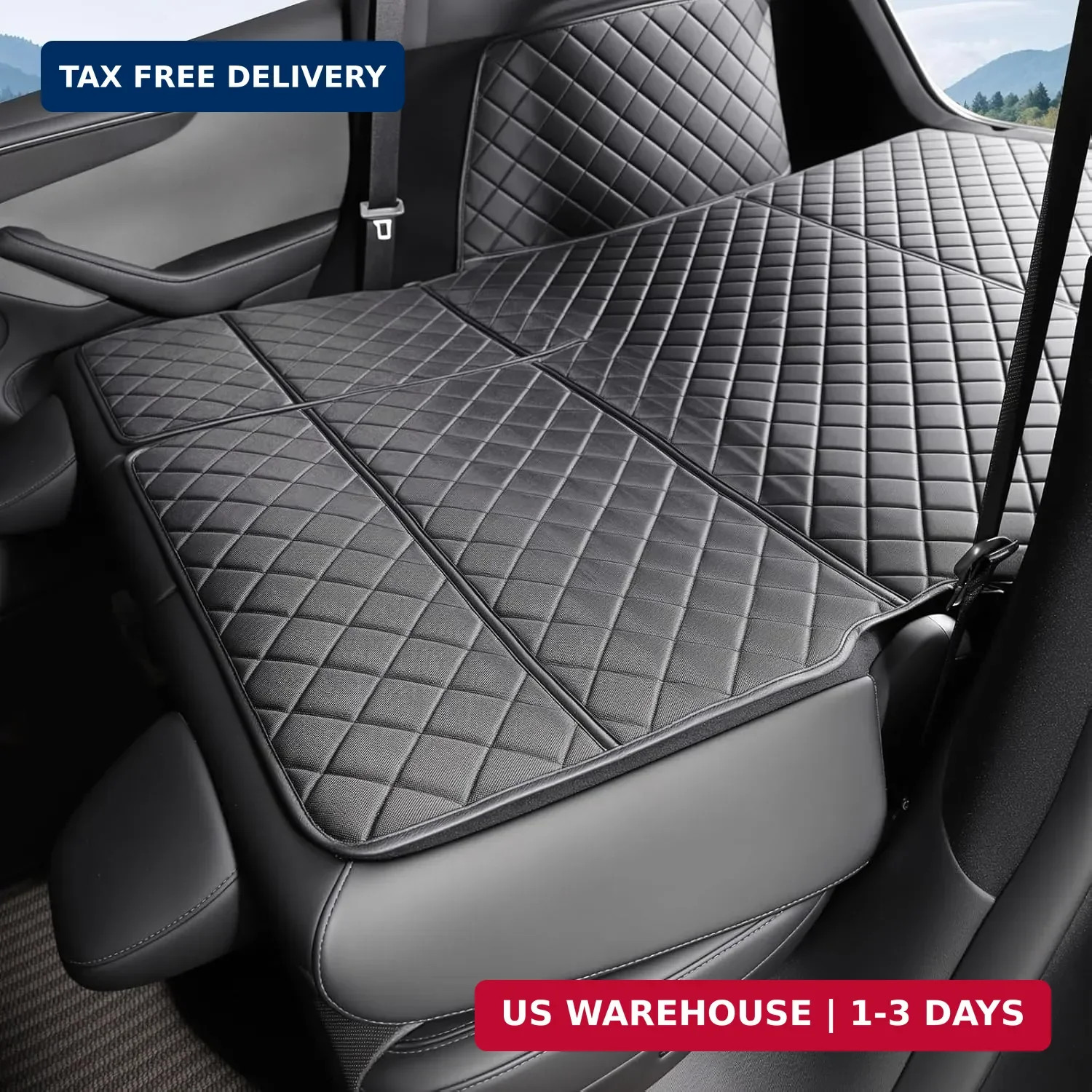 for Tesla Model Y Juniper Cargo Liner Trunk Pet Mat for Dogs Rear Seat Cover for