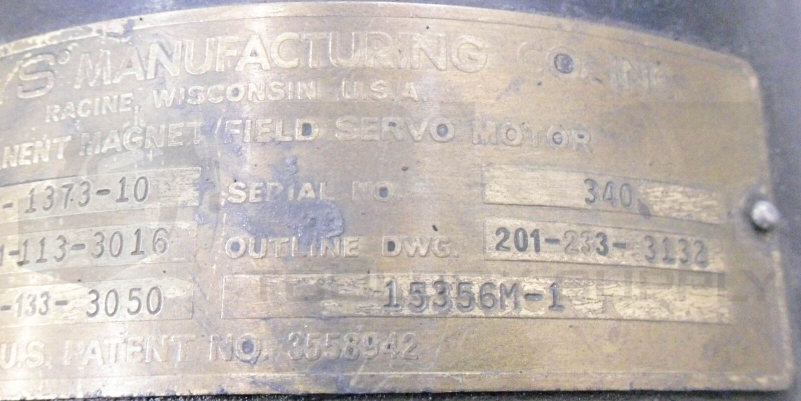 GETTYS 16-1373-10 PERMANENT MAGNET SERVO MOTOR MOTOR