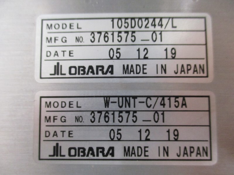 OBARA W-UNT-C/415A 105D0244/L UNMP