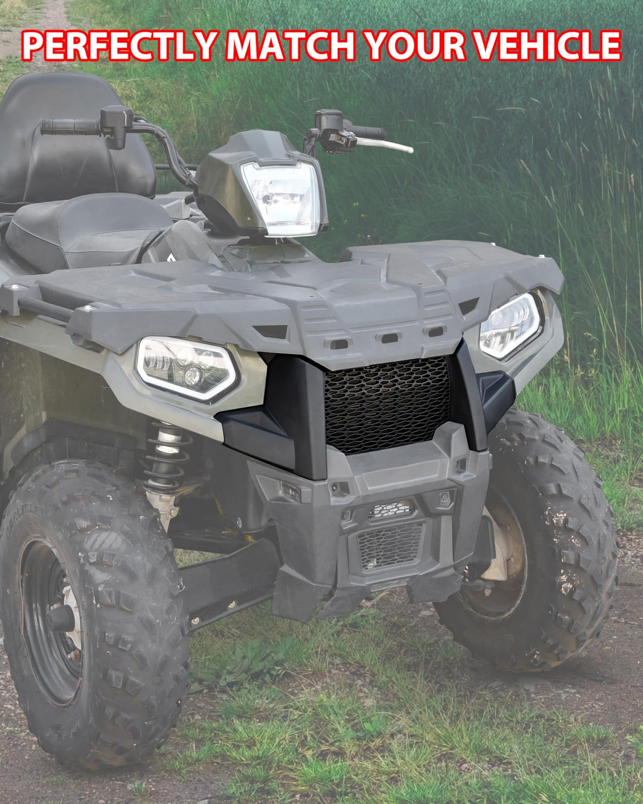 Front Fascia for Polaris Sportsman 450 570 Touring 2011-2024, Combined Front …