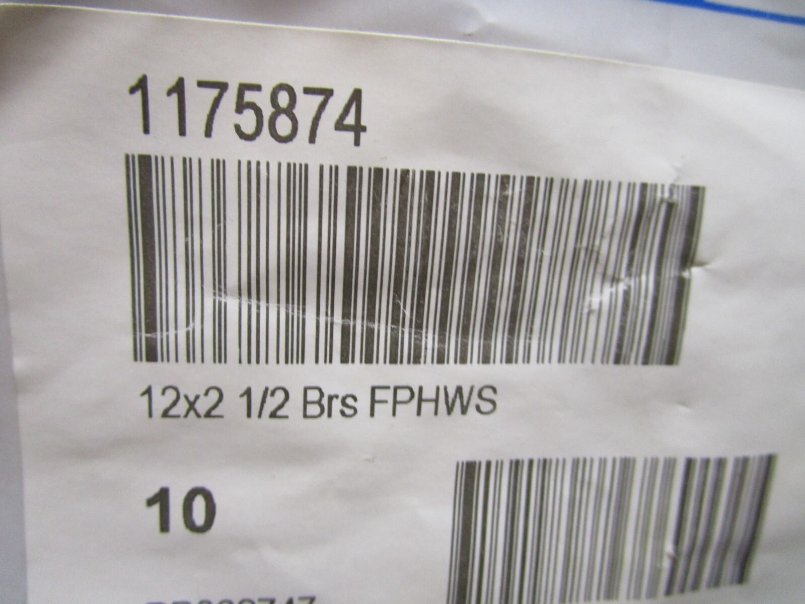 #12-11 x 2-1/2″ Flat Head Phillips Sharp Point Plain Brass Wood Screw QTY 10