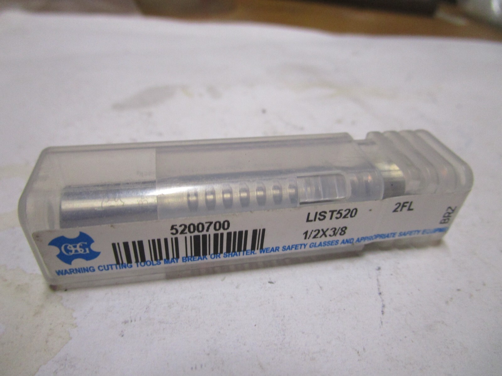 1/2″ x 13/16″ x 2-1/2″ OAL Cobalt HSS 30° Helix 2 Flute Bright End Mill
