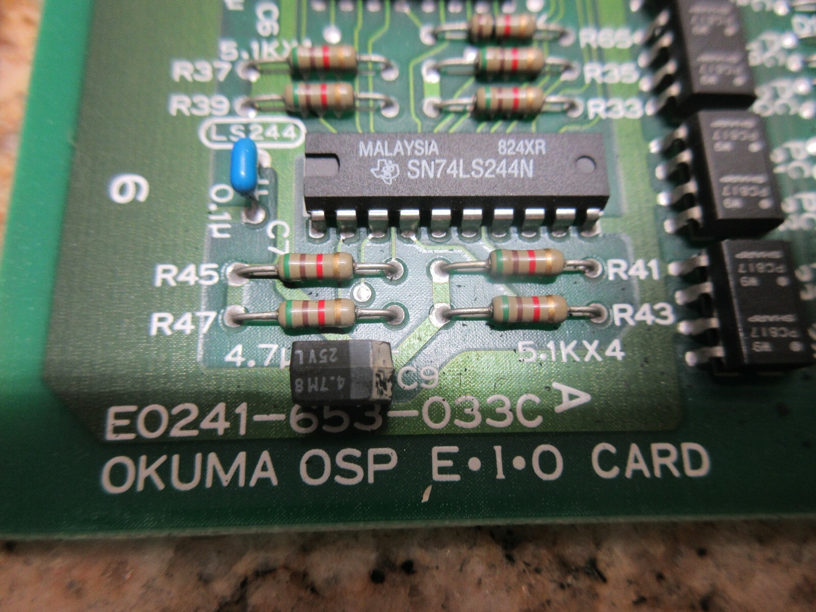 OKUMA MC-4VB CNC VERTICAL MILL BOARD E0241-653-033C EI0 CARD LOT OF 3 PIECES
