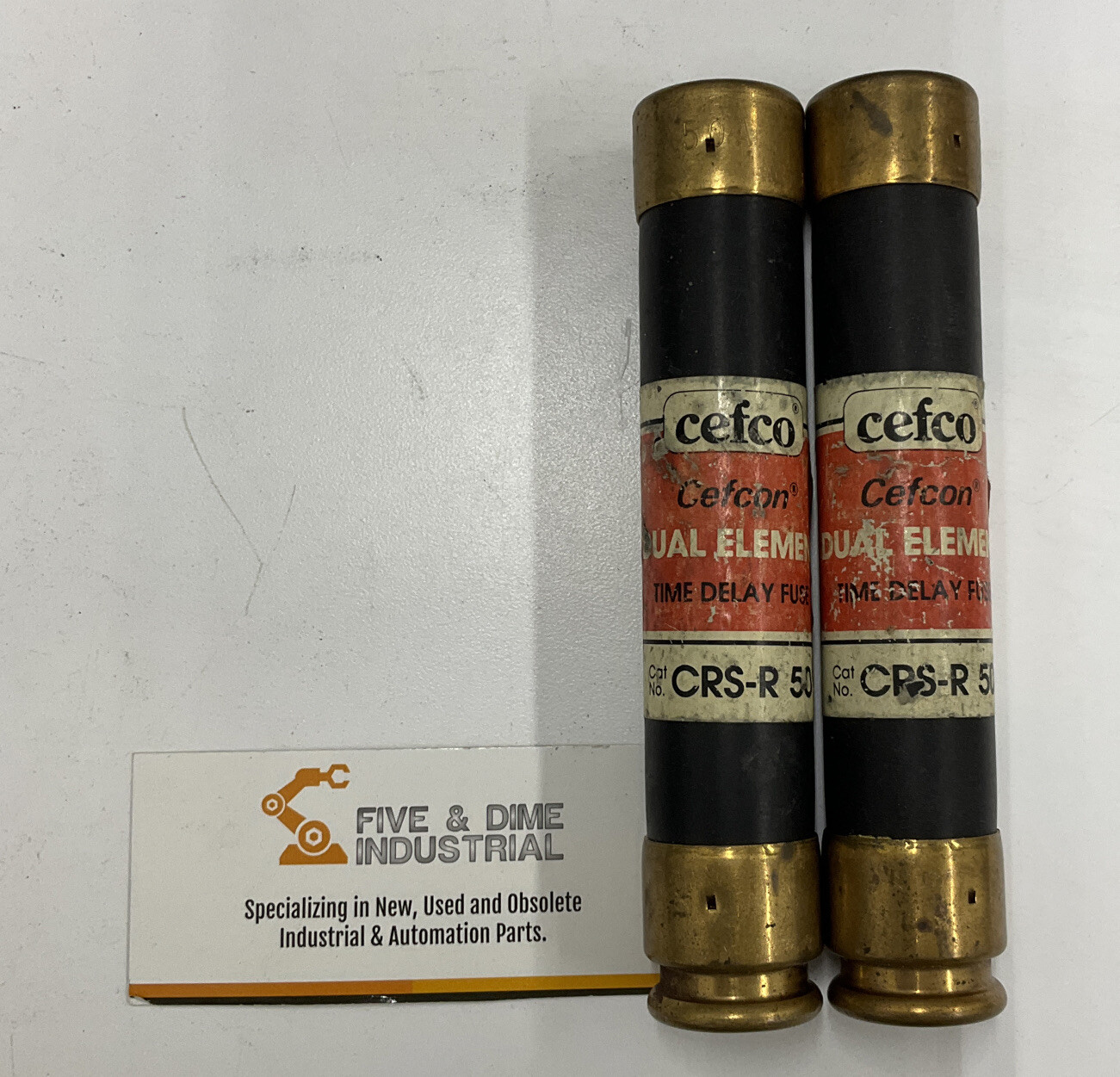 Cefcon CRS-R-50 Lot of (2) Dual Element Fuse