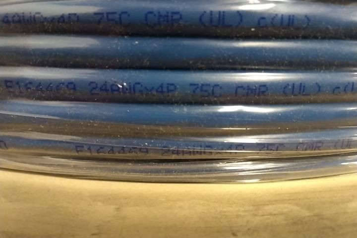 Monoprice 18617 1,000 Ft Cable Length 24 AWG Blue Data Cable