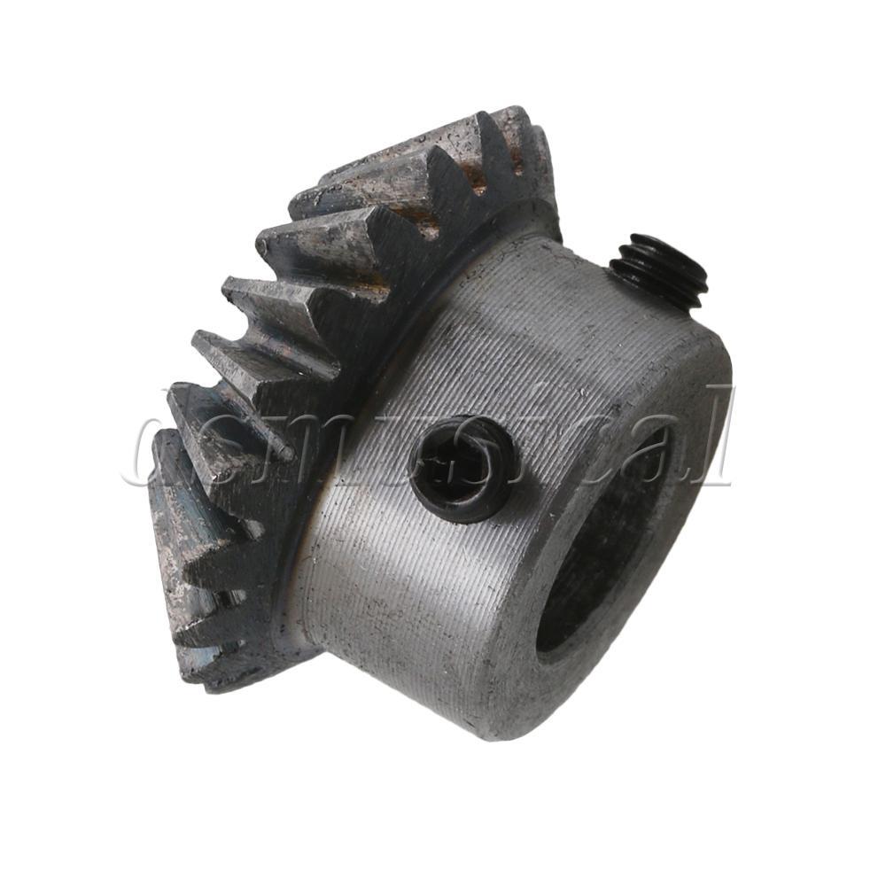 2x Bevel Miter Gear 20 Teeth 90 Degrees Tapered 1.5 Module 12mm Hole Dia Wheel
