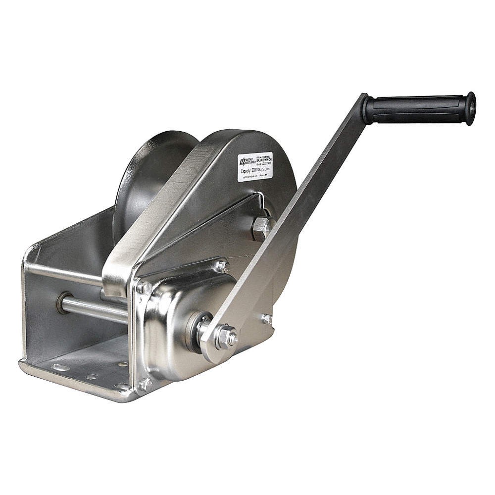 OZ LIFTING PRODUCTS OZ2000BWSS Hand Winch,2000 lb.,7-7/8 in. Overall W 48RD55