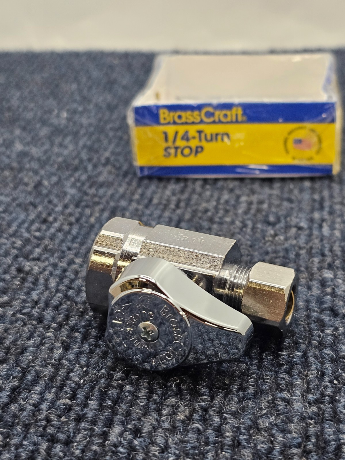 (QTY 8) BrassCraft G2R12X C 1/2″ x 3/8″ Outlet 1/4-turn Stop Straight Valve