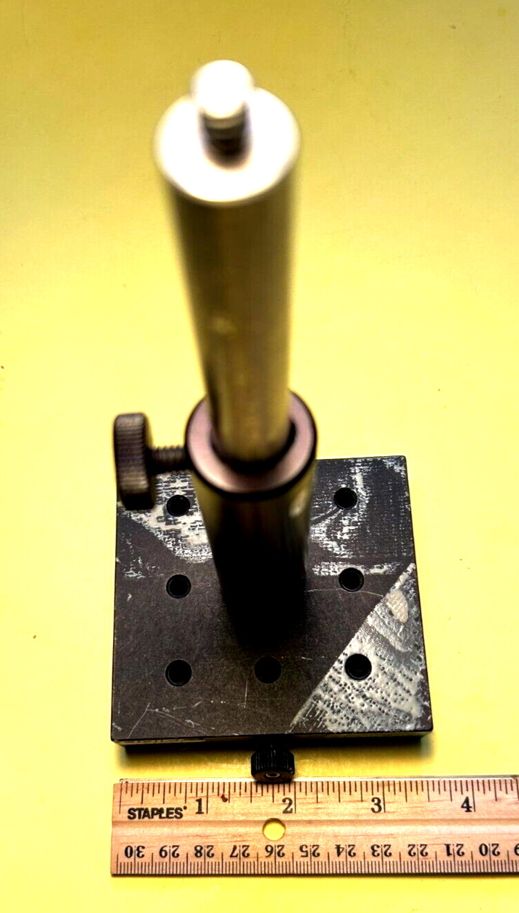 Oriel Dovetail slide model 11621 with vertical post holder and 6″ SS post rod