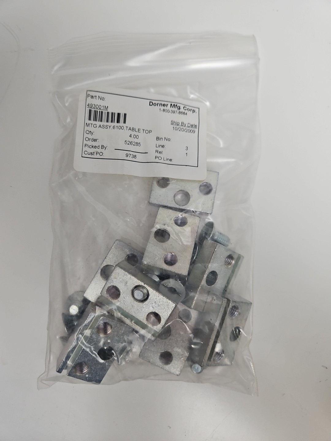 Dorner 493001M MTG Assembly 6100