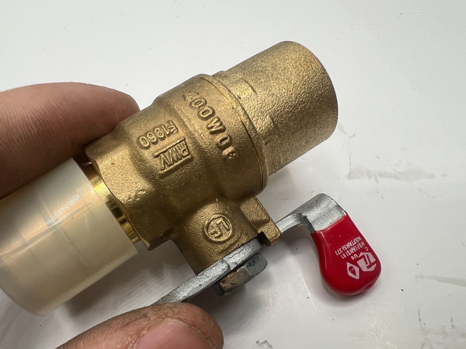 Red-White Valve Genuine OEM Fig. 5017ABW PXC Brass Ball Valve Lead Free 3/4 Inch