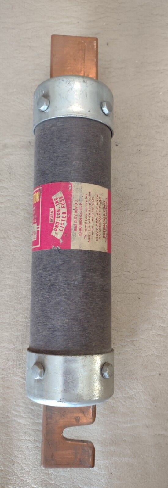 BUSSMANN FUSETRON 110A RK5 FUSE FRS-R-110