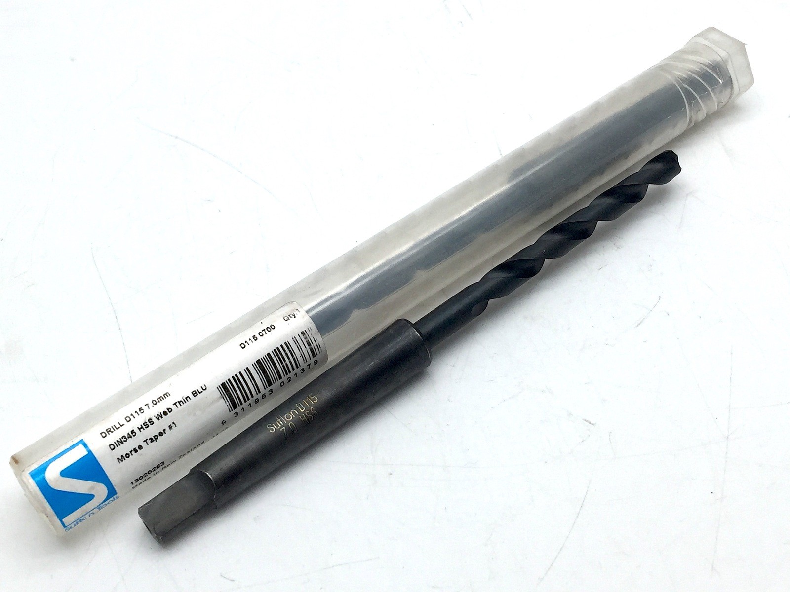 Sutton D115 7.0mm Number 1 Morse Taper Shank Drill Bit HSS D1150700
