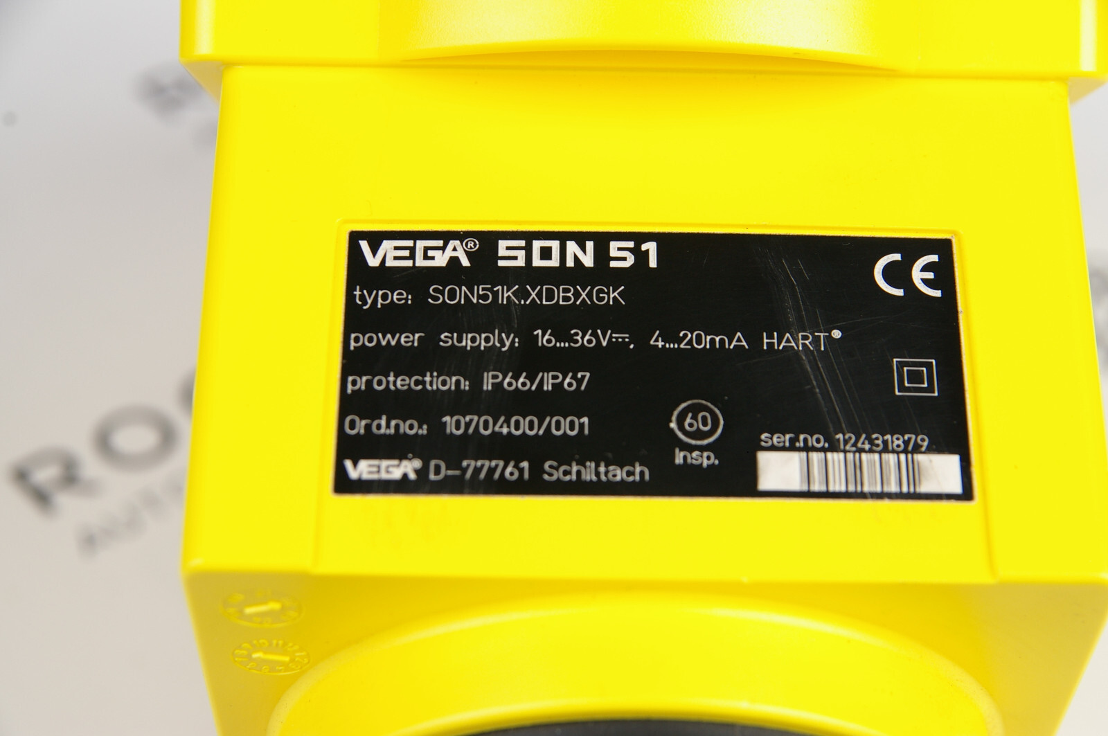 Vega SON51 SON51K.XDBXGK Ultrasonic Level sensor
