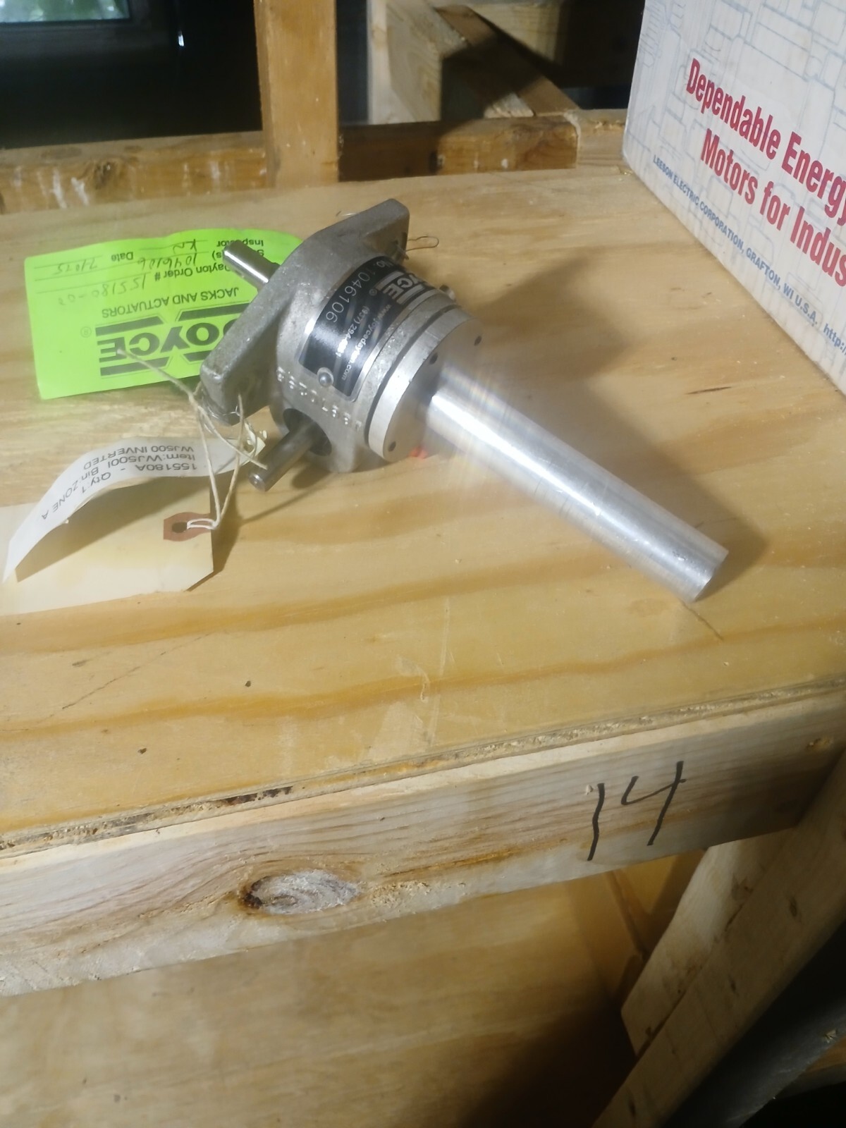 Joyce Dayton WJ500 Machine Screw Jack Worm Gear