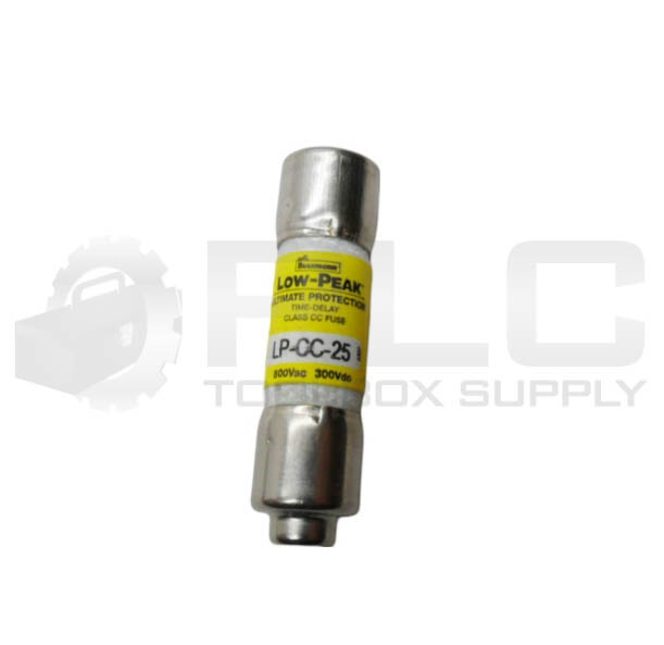 NEW BOX OF 9 BUSSMANN LP-CC-25 LOW PEAK FUSE 25A 600VAC *READ*