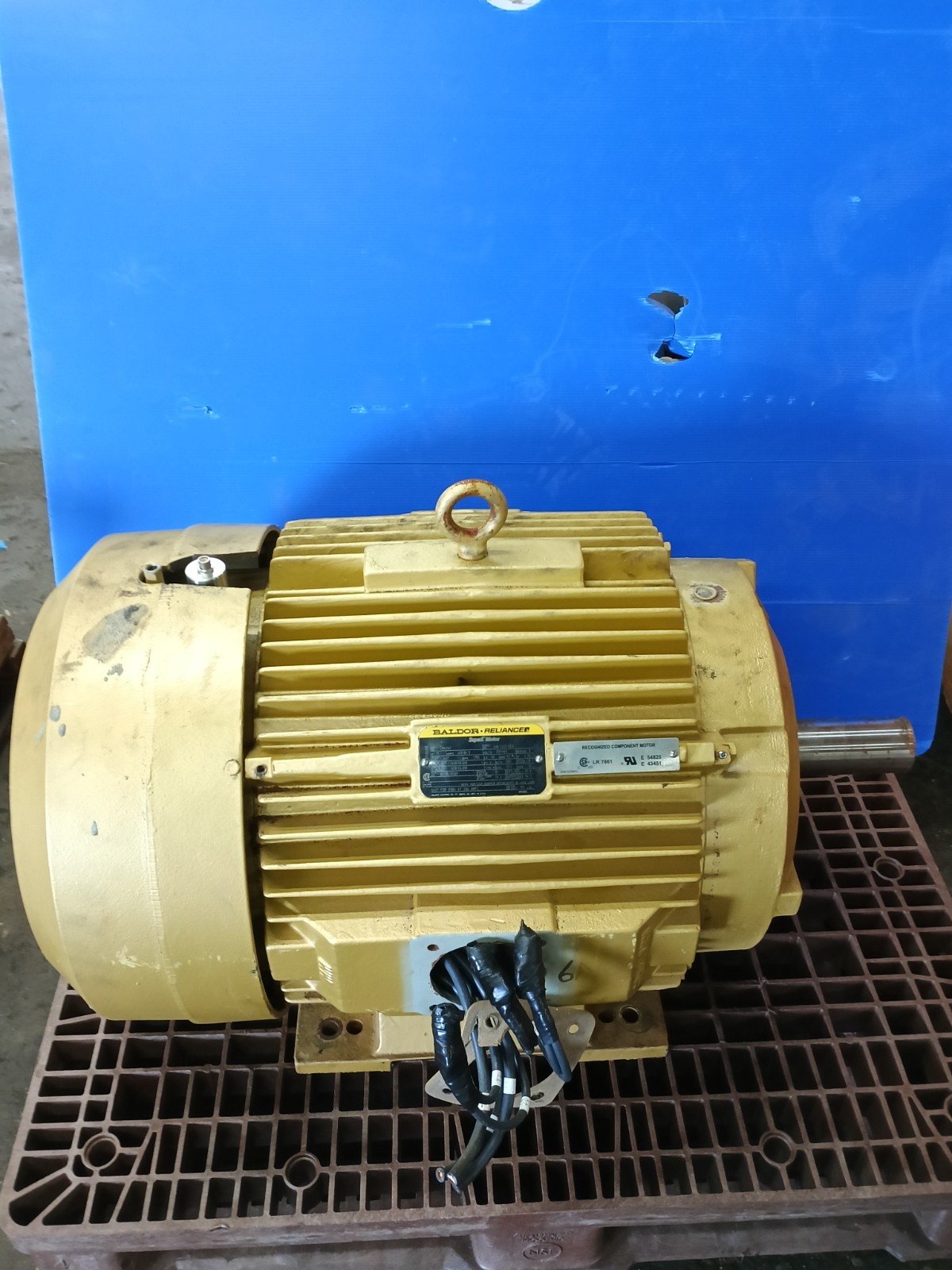 75 HP BALDOR RELIANCE EM43167 SUPER E MOTOR 169/84.9 VOLTS 230/460