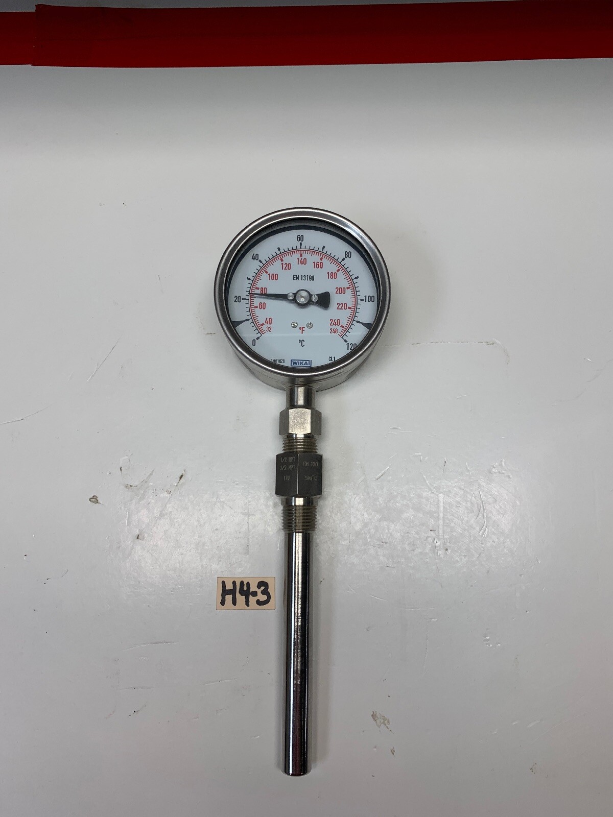 WIKA EN 13190 Gas Actuated Thermometer 0-120C *Warranty~Fast Shipping*