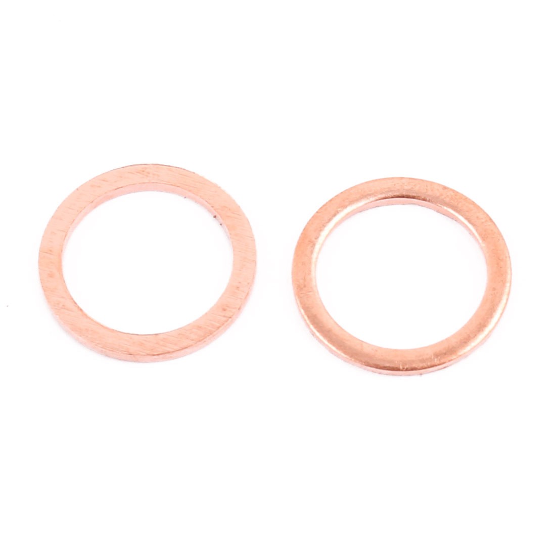 10pcs 16mm x 12mm x 1mm Flat Ring Copper Crush Washer Sealing Gasket Fastener