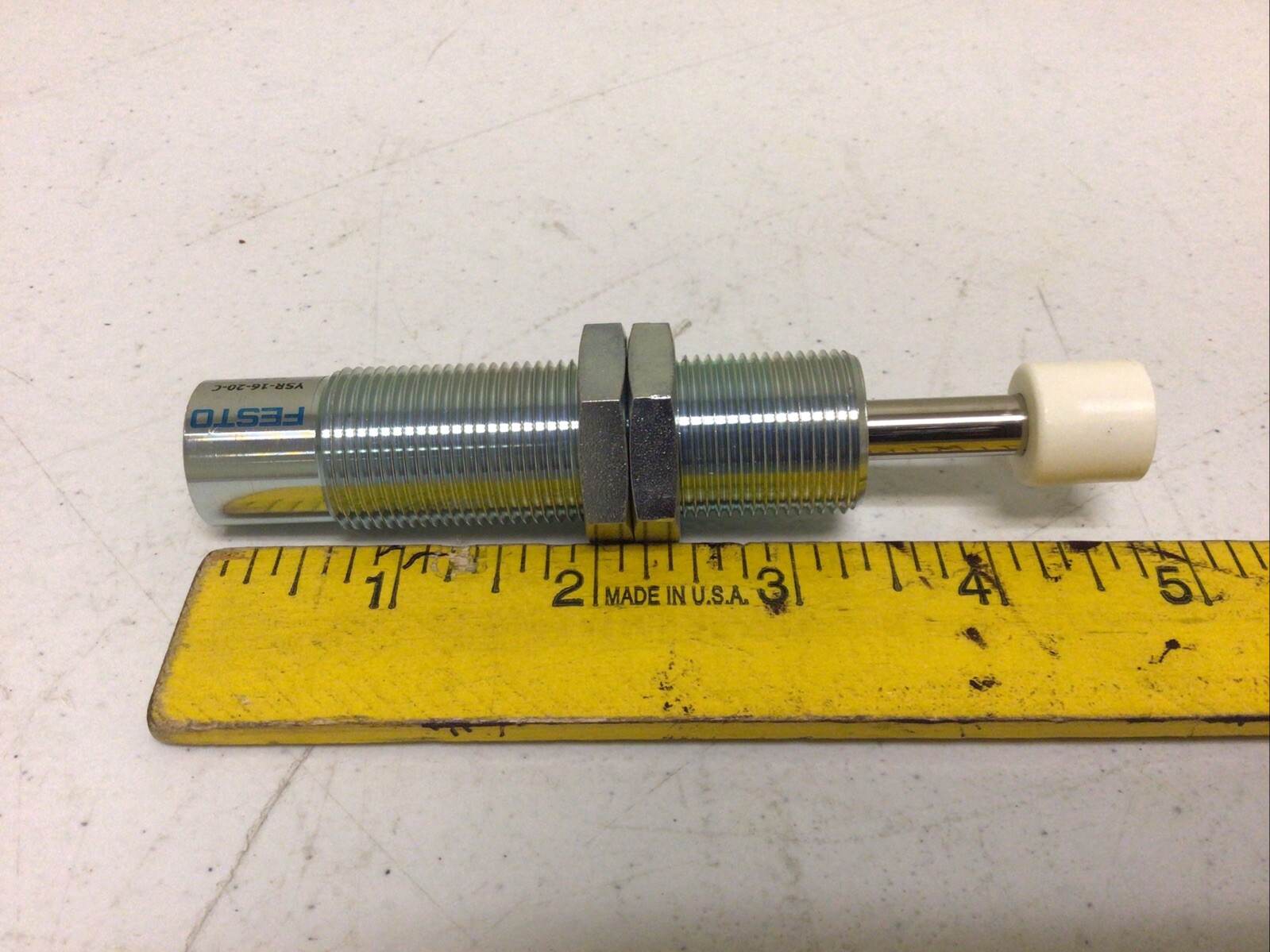 NEW, FESTO YSR-16-20-C SHOCK ABSORBER 12MM BORE 12MM STROKE, FREE SHIPPING