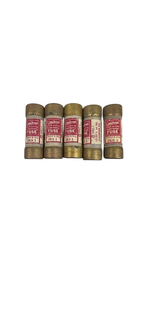 NEW BUSSMANN LIMITRON JKS-1 QUCK ACTION 600VAC Class J FUSE (CLASS OF 5) *SALE*
