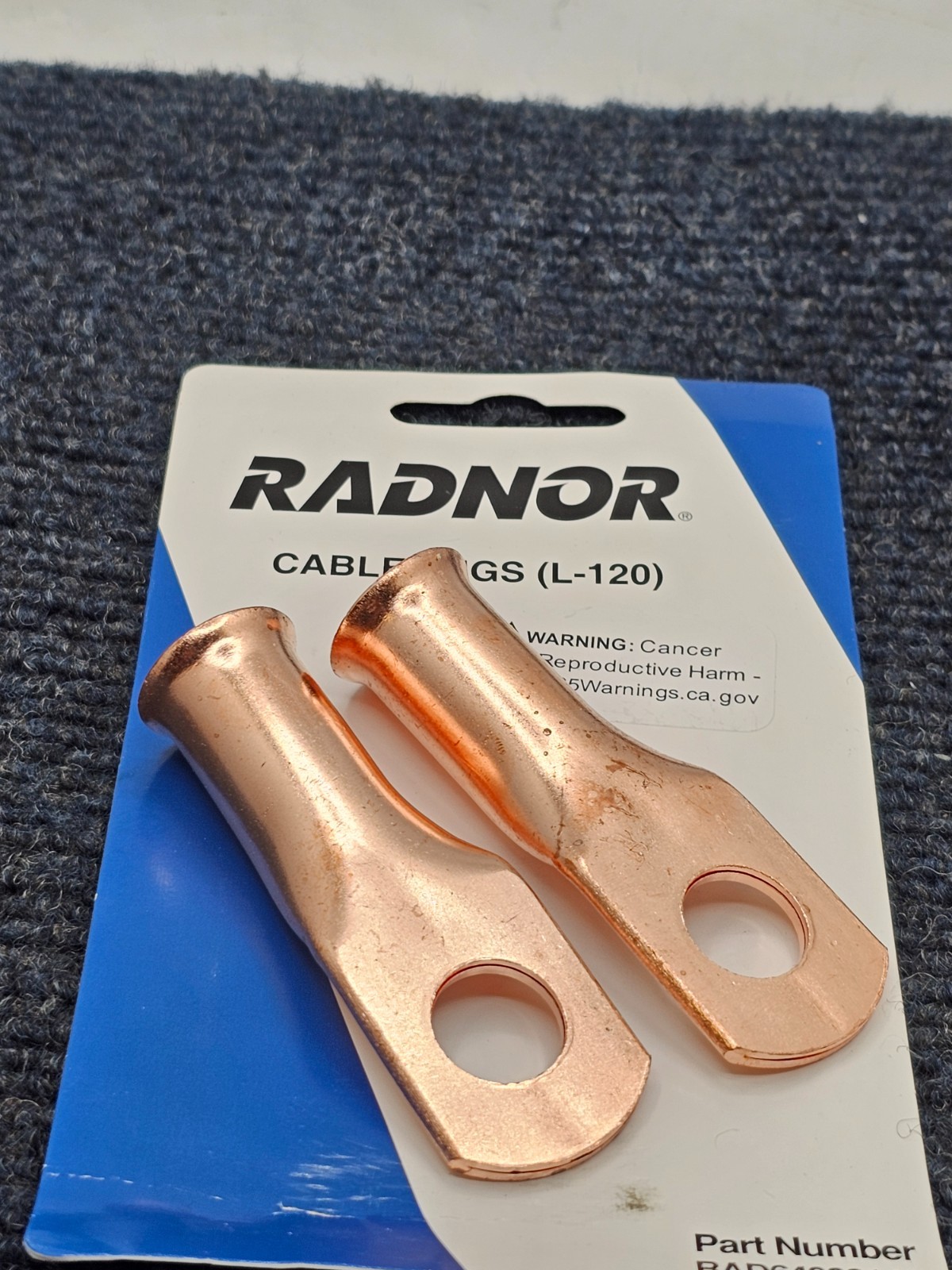 (6 PIECES) Radnor RAD64002143 64002143 L-120 Solder Type Cable Lugs 1-Hole