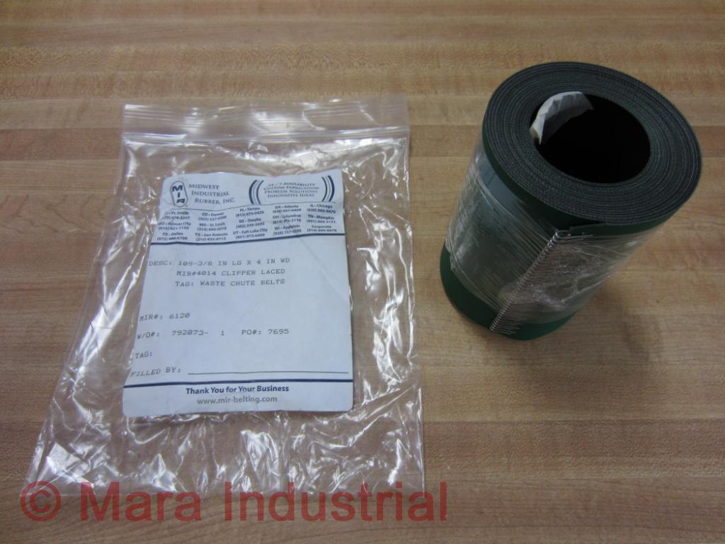 Midwest Industrial Rubber 4014 MIR Belt 109-3/8″ x 4″ (Pack of 3)