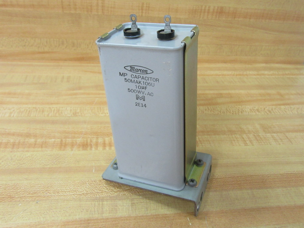 Marcon 50MAK106U Rectangle MP Capacitor W/Bracket