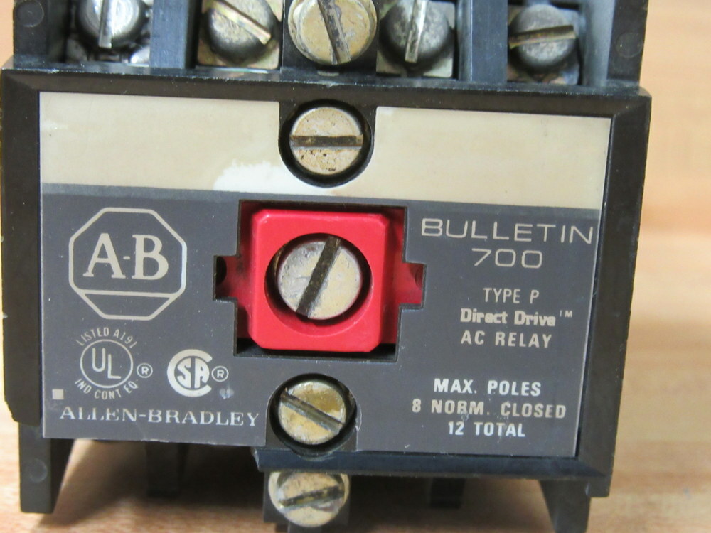 Allen Bradley 700-P400A1 Starter Relay 700P400A1 w/700-PB40
