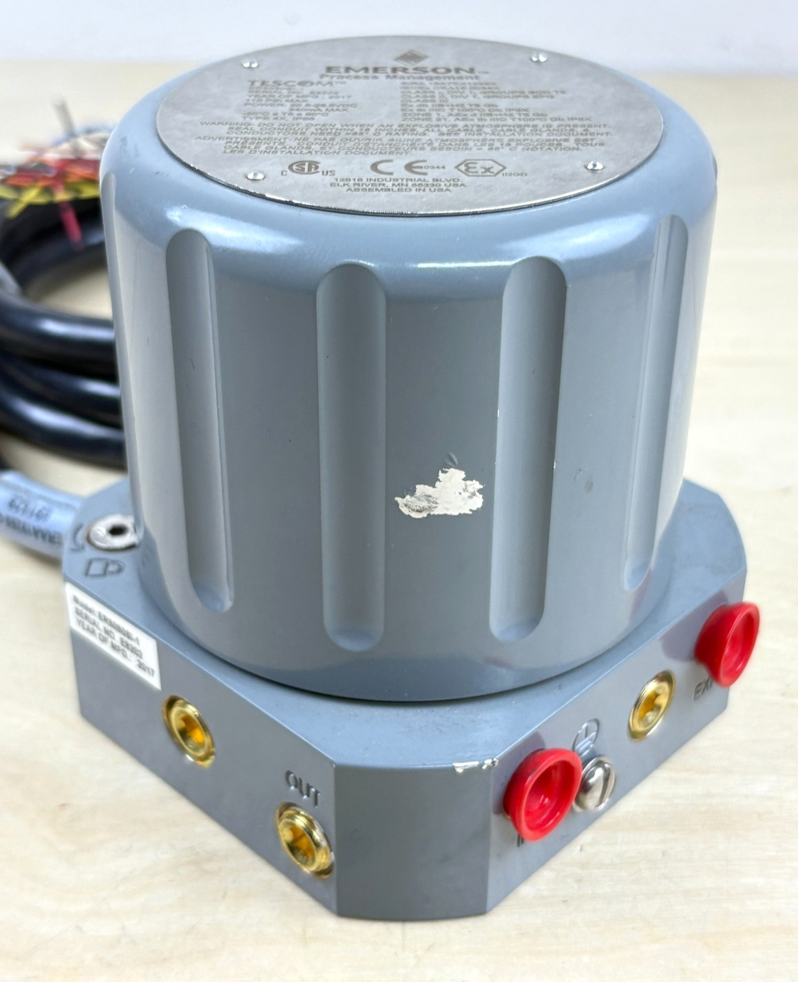 Emerson Tescom ER5050SI-1 Electropneumatic Actuator Controller, Series ER5000