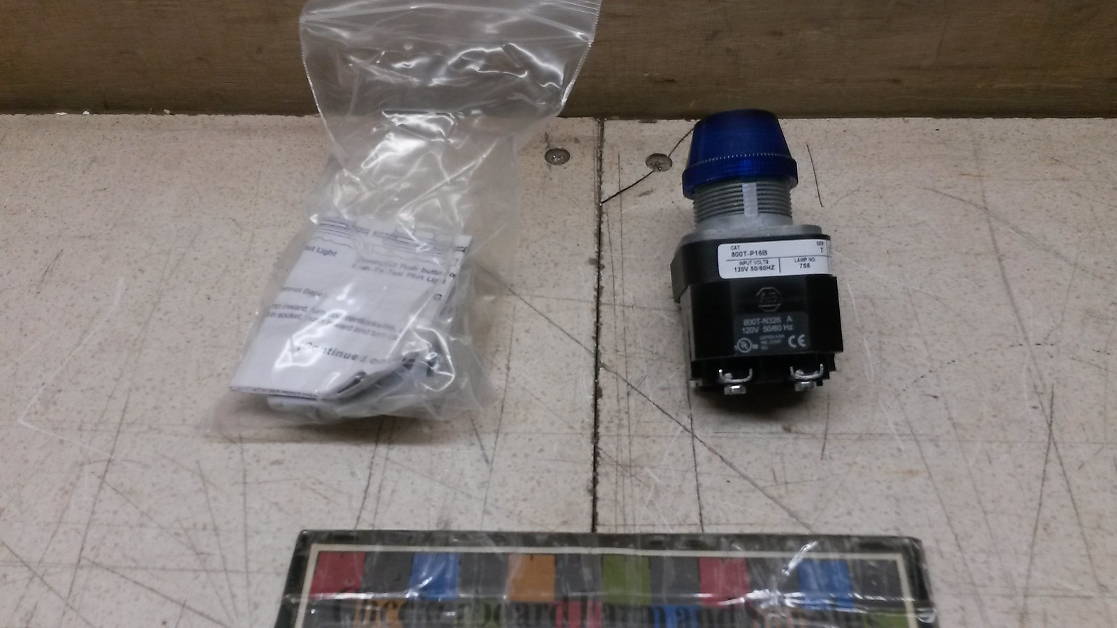 NOS Rockwell Indicator Light Blue 800T-P1GB 800TP16B 6210001943236