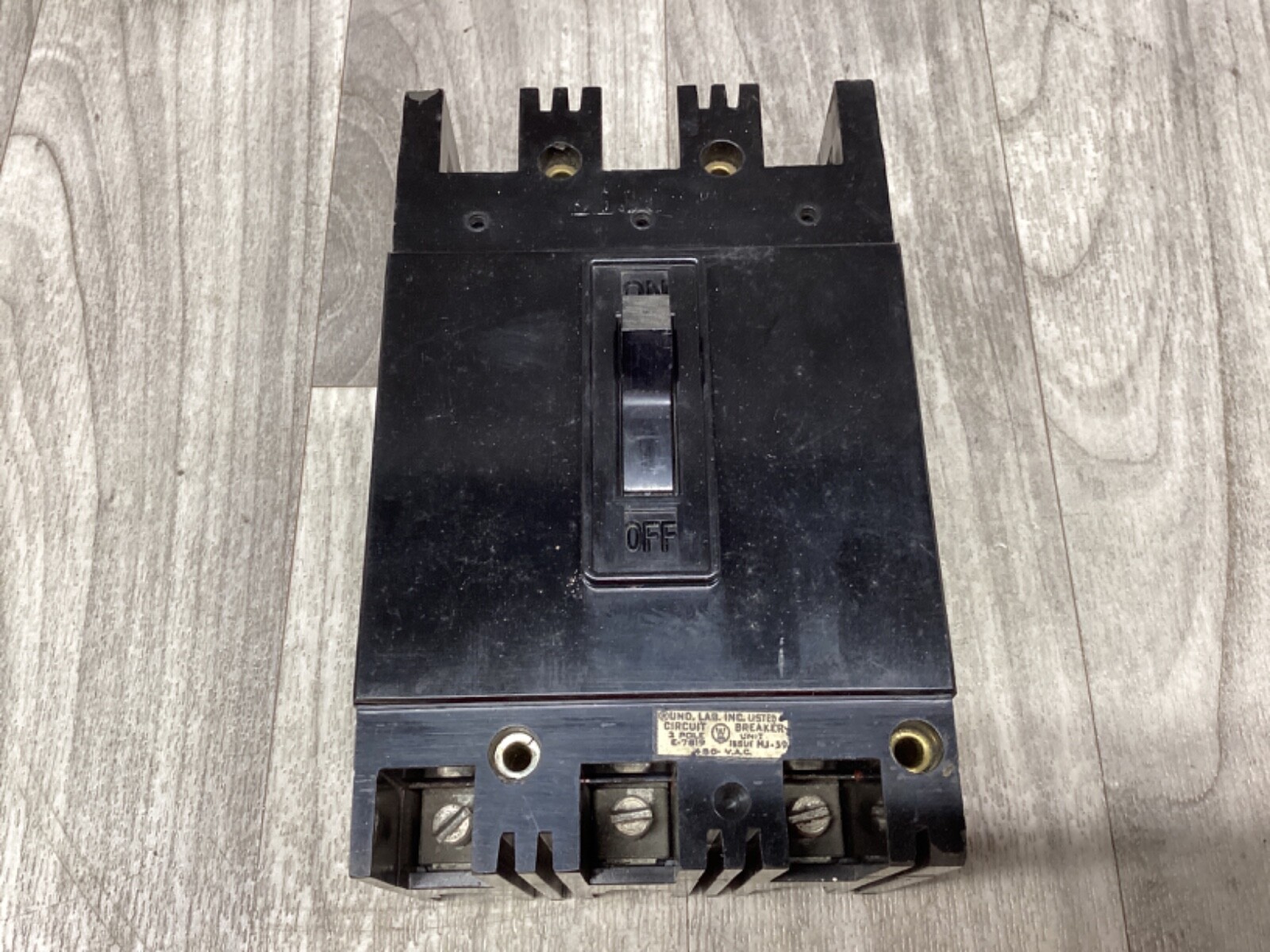 Westinghouse E-7819 Circuit Breaker 20A 3-Pole 480V 20 Amp #23A114PR2*CO
