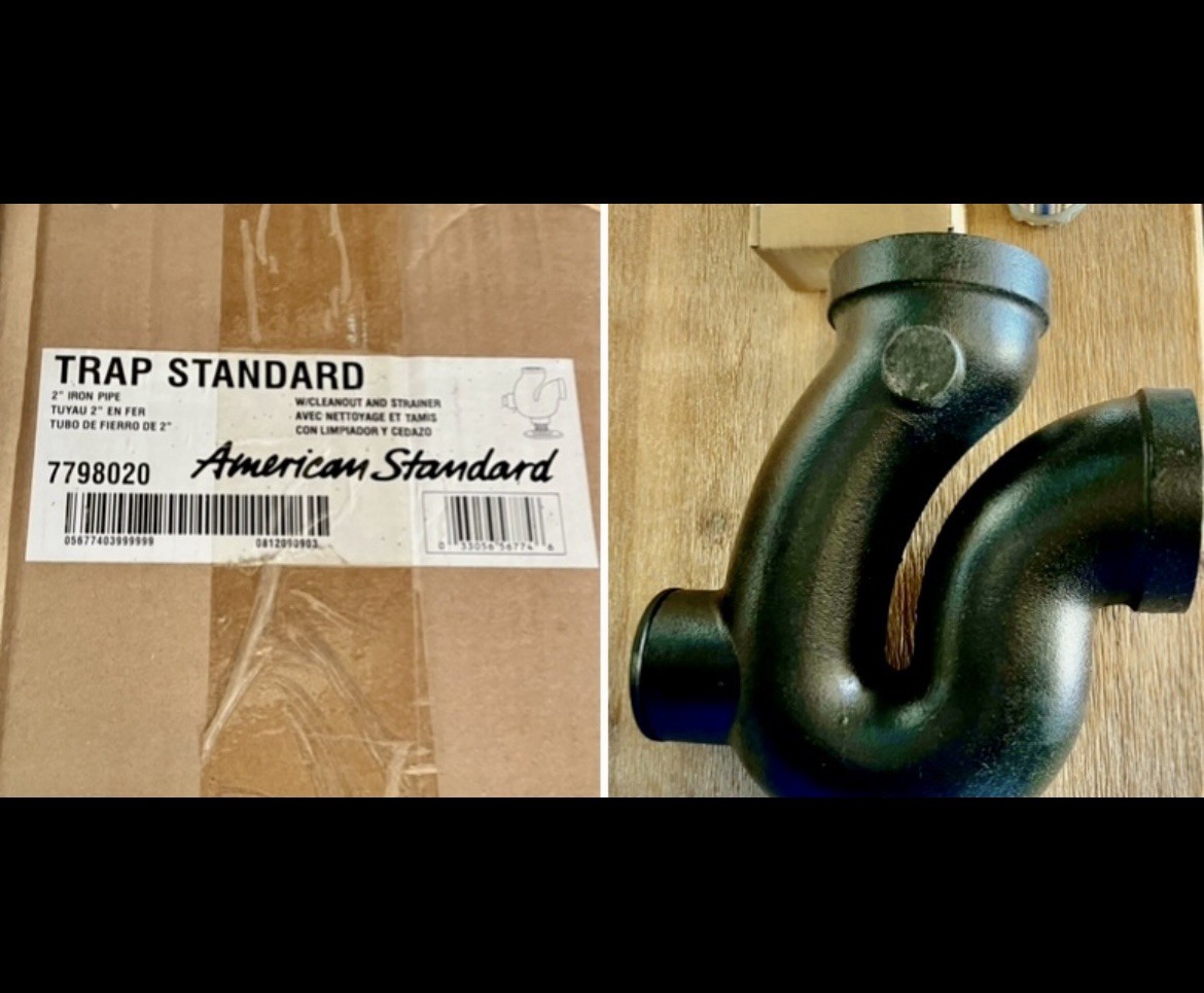 AMERICAN STANDARD 7798020 Cast Iron Service Sink Trap 2″ New Wholesaler Stock