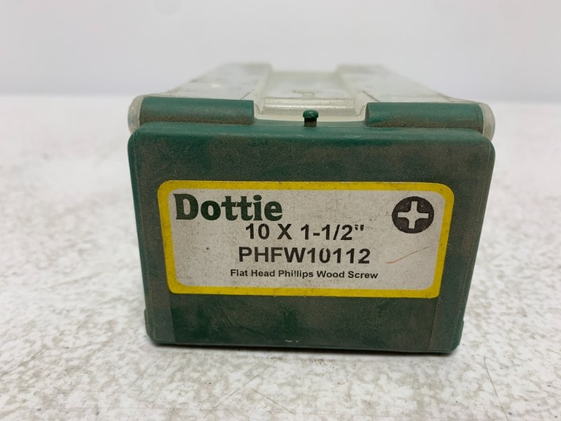 Dottie PHFW10112 Wood Screw #10 1-1/2″ Zinc Plated (lot of 100)