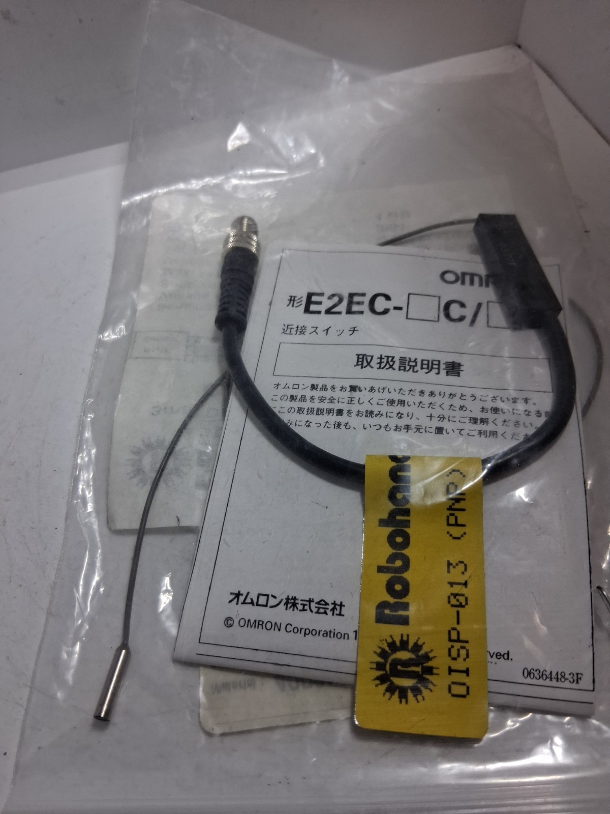 ROBOHAND OISP-013 INDUCTIVE PROXIMITY SWITCH 3MM DIA .5MM SEN 5-24VDC NIB