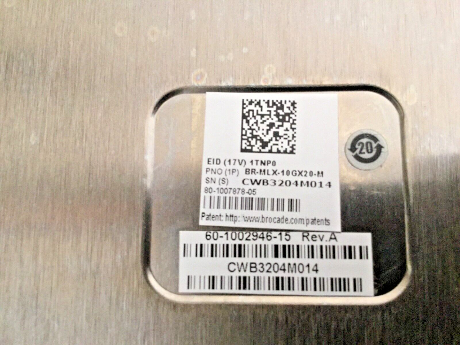 Brocade Extreme BR-MLX-10GX20-M Network Module (MLX-20X10G-M)