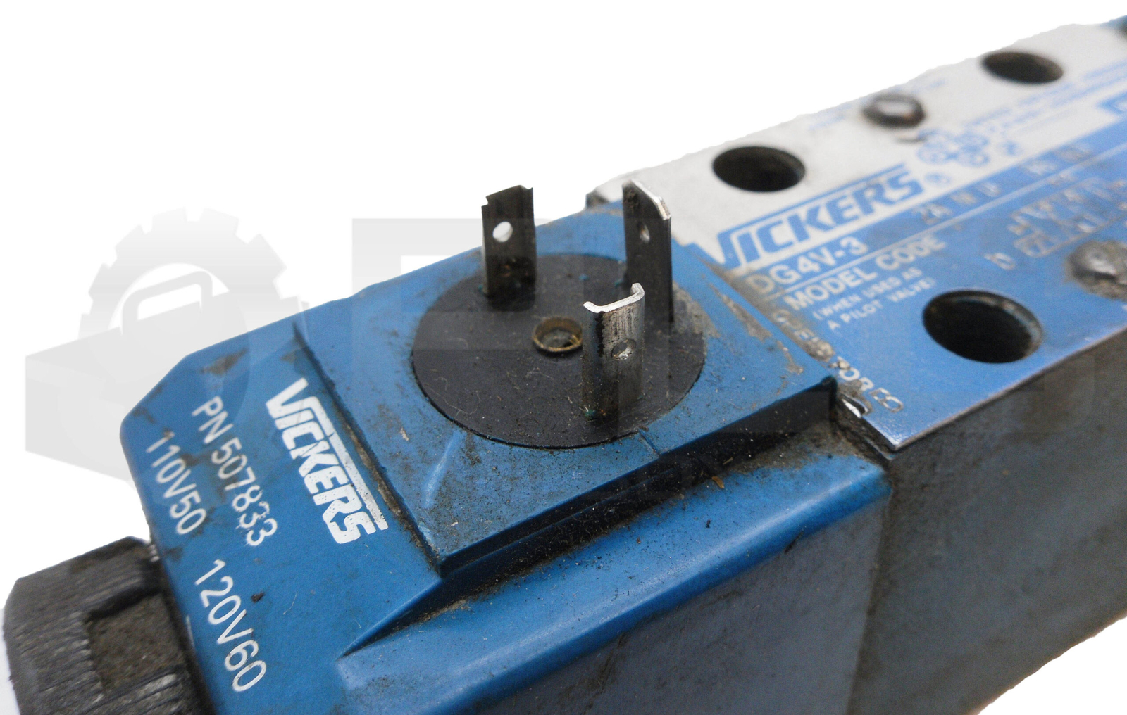 VICKERS DG4V-3 2N M U B6 60 SOLENOID VALVE 5000PSI W/ (2) 507833 COIL