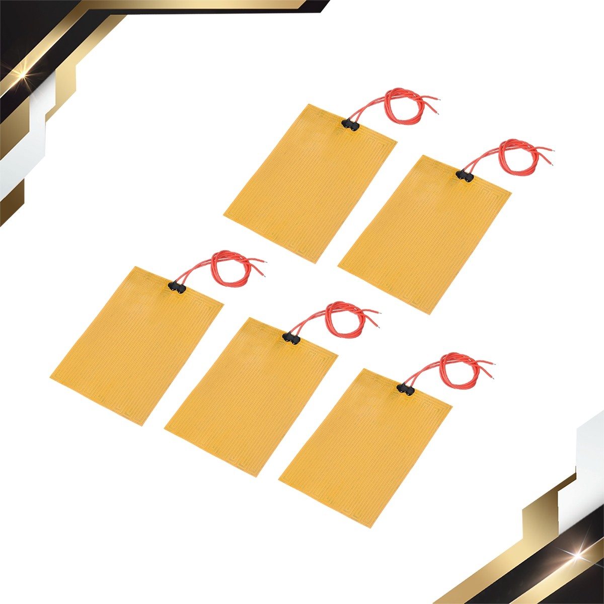 5 x Heater Film Heating Plate 24V 50W Polyimide Heat Pad Adhesive PI 135x95mm