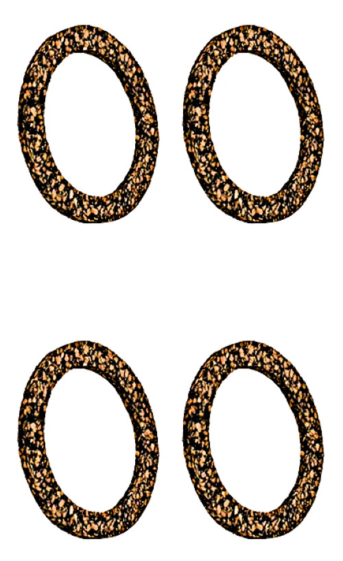 4 Gas Fuel Sediment Bowl Gaskets NAA9160A Cork Material Fits Ford 2N 8N 9N NAA
