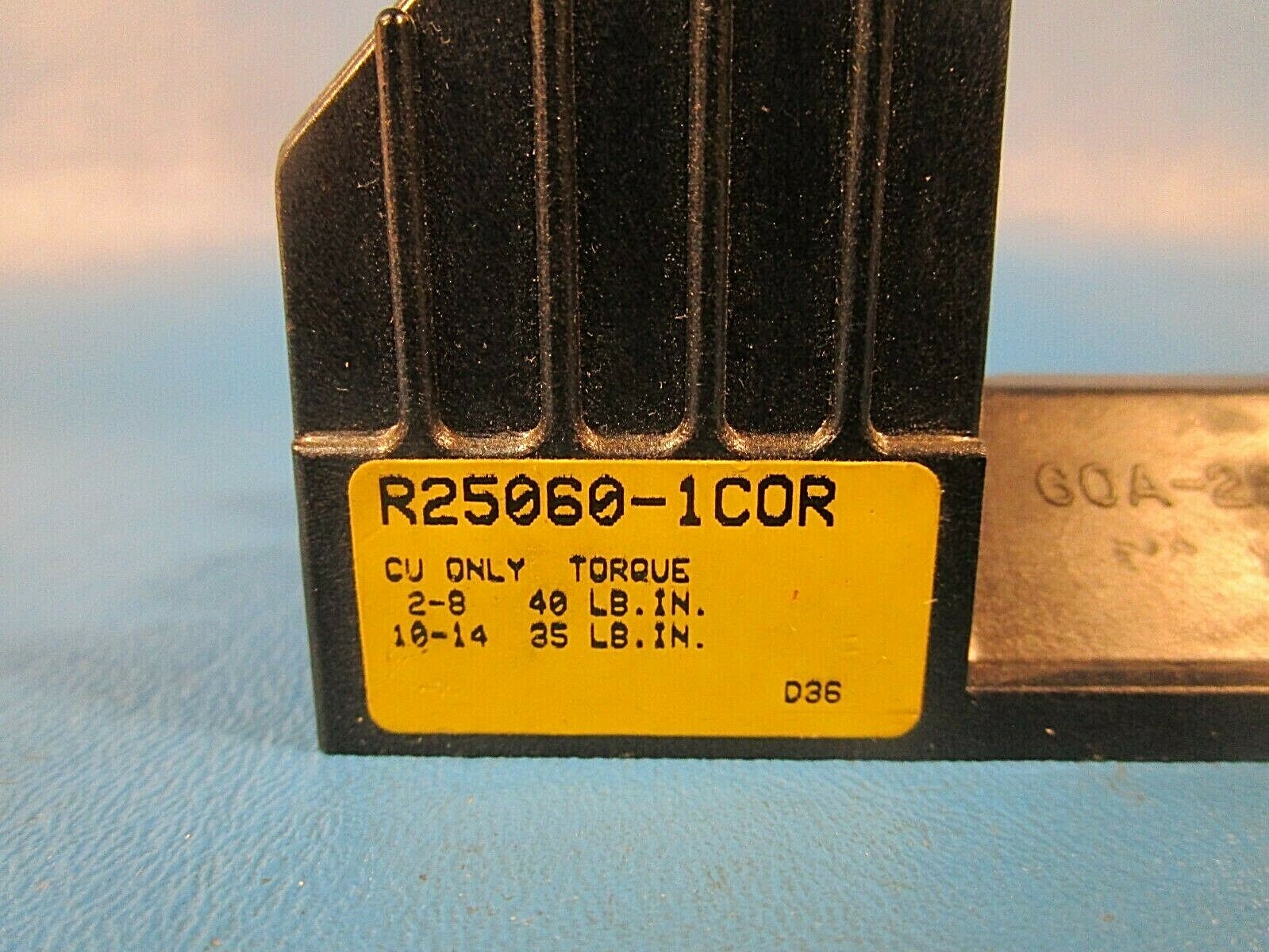 Buss R25060- 1 Cor, One Pole Fuse Block Holder, 250 Volts, 60 Amps