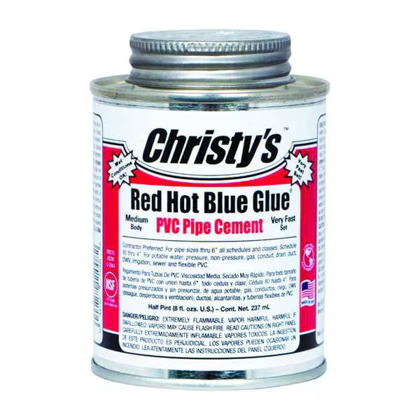 Christys PVC Cement,Blue,8 oz. RH-RHBV–36 Christys RH-RHBV–36 8 oz
