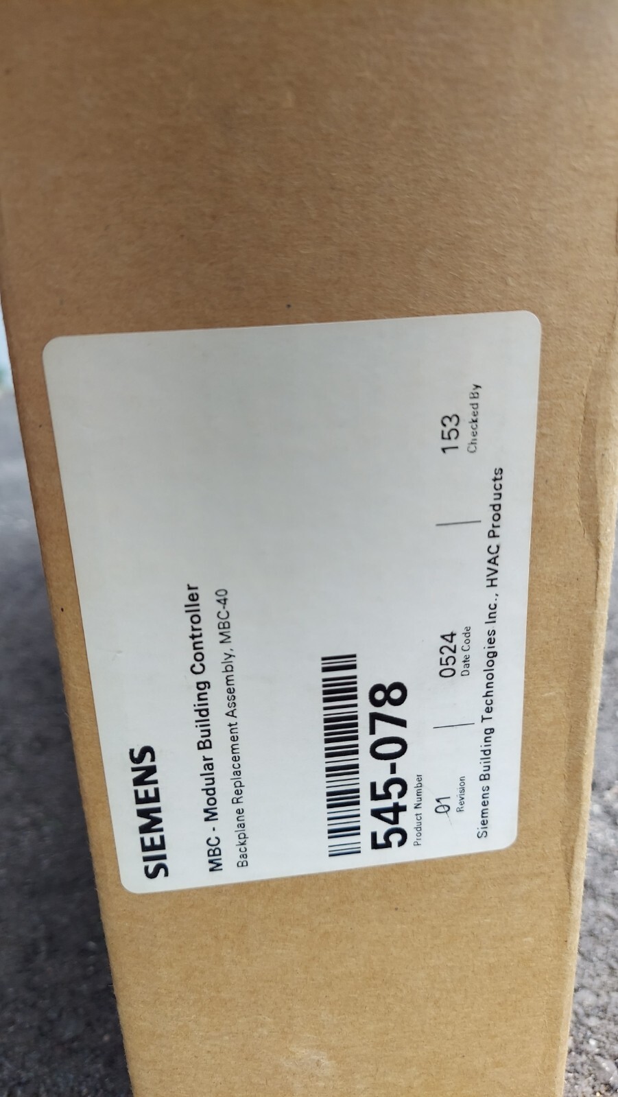New Siemens Landis Gyr 545-078 Backplane Replacement MBC-40 Building Controller